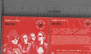 Okładka płyty zespołu Big Cyc. Na czerwonym tle wizerunki muzyków. Tekst: "empik prezentuje BIG CYC". "Facet to świnia" to jeden z utworów.