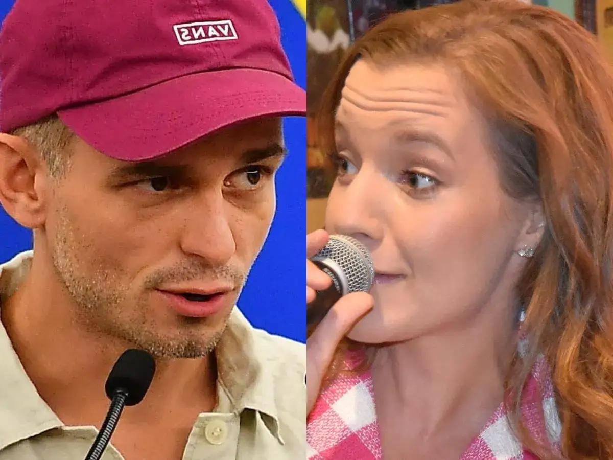 Sanah śpiewa, a obok niej mężczyzna w czapce Vans. Czy to tekst 